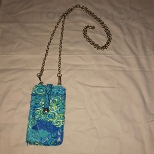 LP cellphone and card holder crossbody